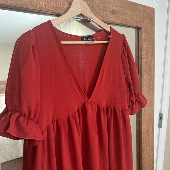 Rust color dress - Picture 3 of 3